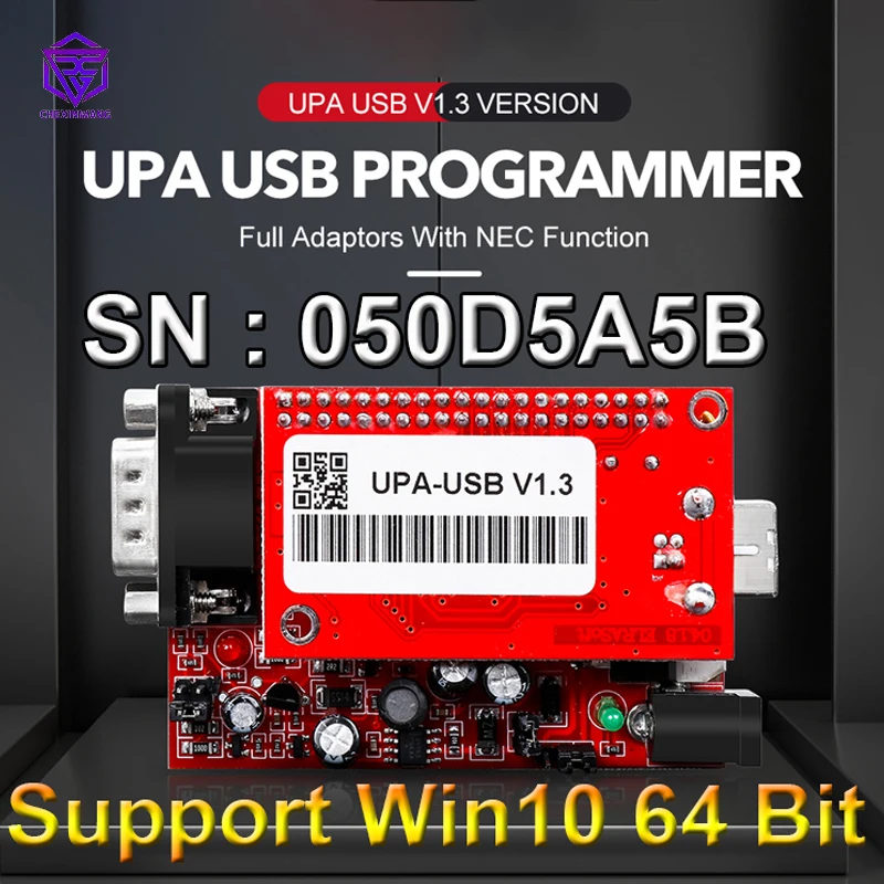 Sn:050 D5A5B Programmatore Usb Upa Supportato Windows 10 64Bit Usb V1.3 Adattatori Completi Con Funzioni Nec Sintonizzazione Chip Ecu
