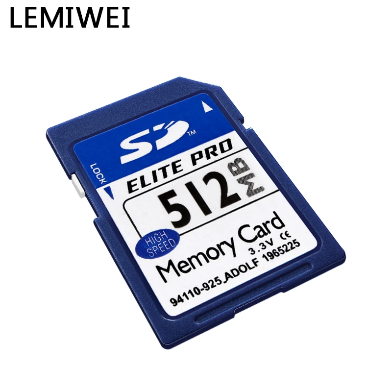 Original Lemiwei SD Card Elite Pro High Speed 128MB 256MB 512MB 1GB 2GB Blue UHS-1 C10 Durable Memory Card for Testing Desktop