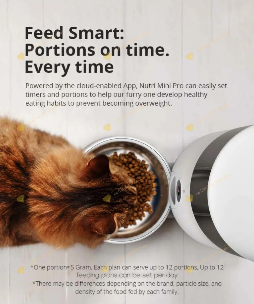 Smart WiFi Pet Slow Feeder with Mobile App Remote Control New Double Saving Stai