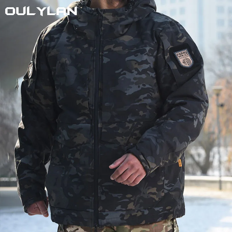 

OULYLAN Hiking Brand Warm Windbreaker Jacket Outdoor Assault Suit Men's Hiking Brand Warm Windbreaker Coat