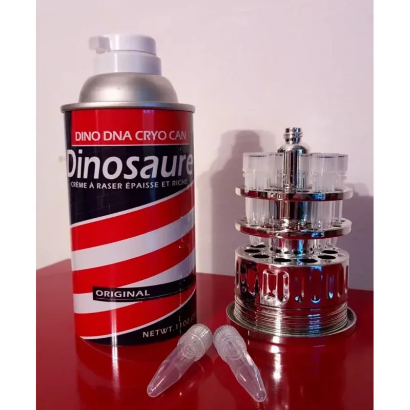 

Новинка Barbasol с ДНК-трубкой динозавра из фильма «Парк Юрского периода»