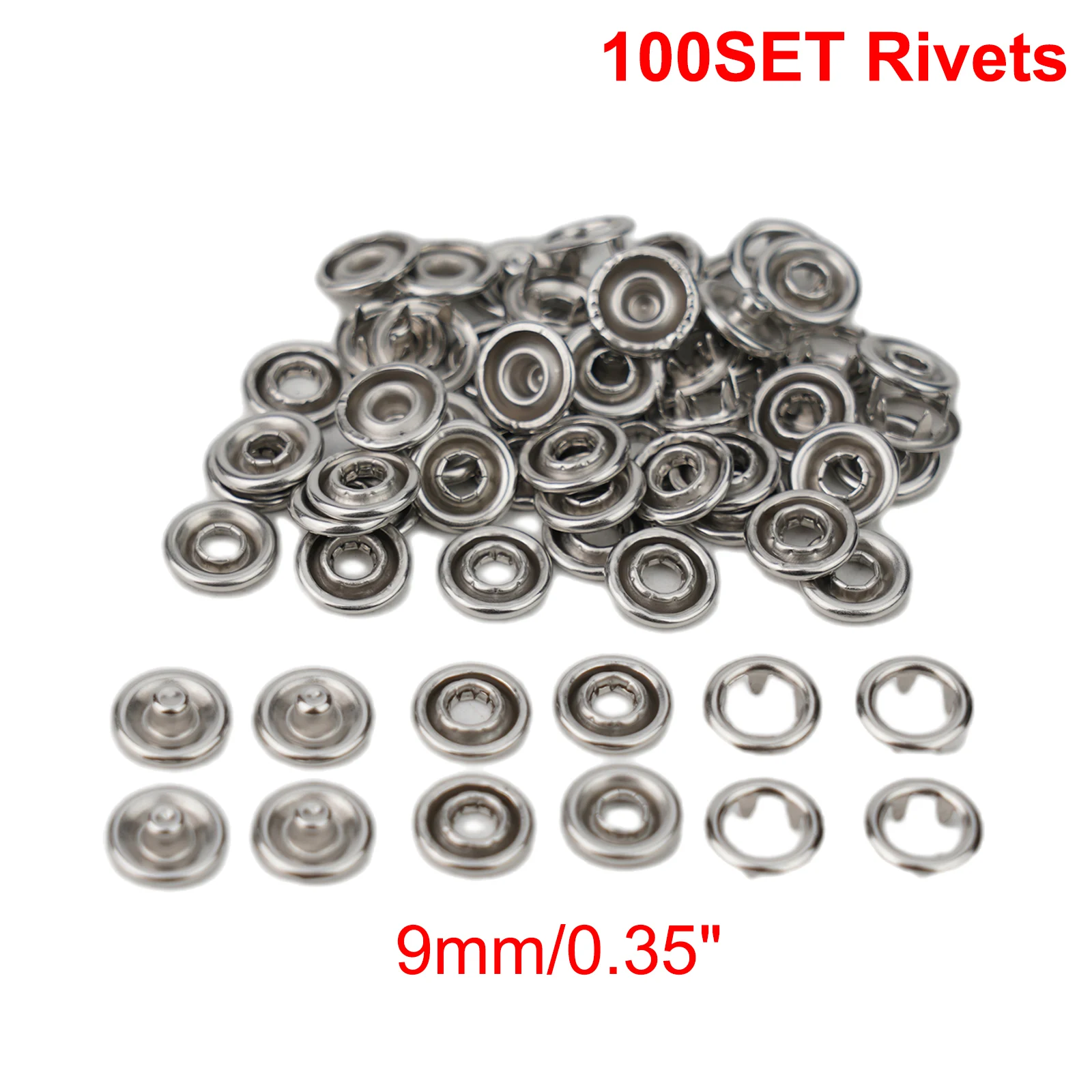 

1 Set Eyelet-Rivets Pliers Set New Clamp Clothes Claw Clasp Hands Five Claws Pressure Nailing Machine Press Snap Fastener Plier