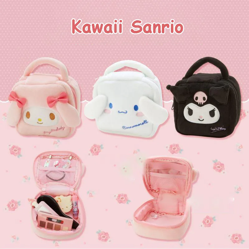 

Новая сумка для хранения Sanrio Kawaii Mymelody Cinnamoroll Kuromi мультяшная косметичка портативная мини маленькая сумка для хранения губной помады