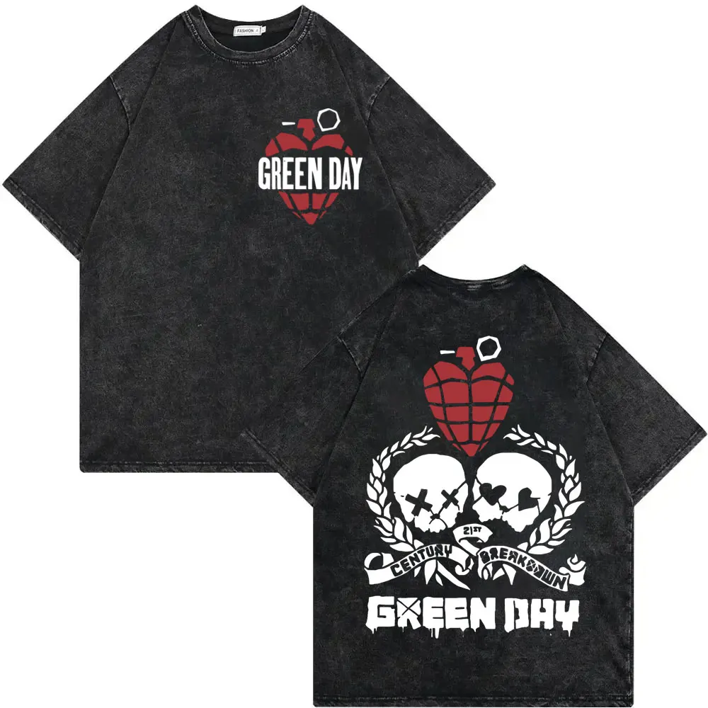 Rock Band Green Day Tour 2025 Merch T Shirt Fashion Rock