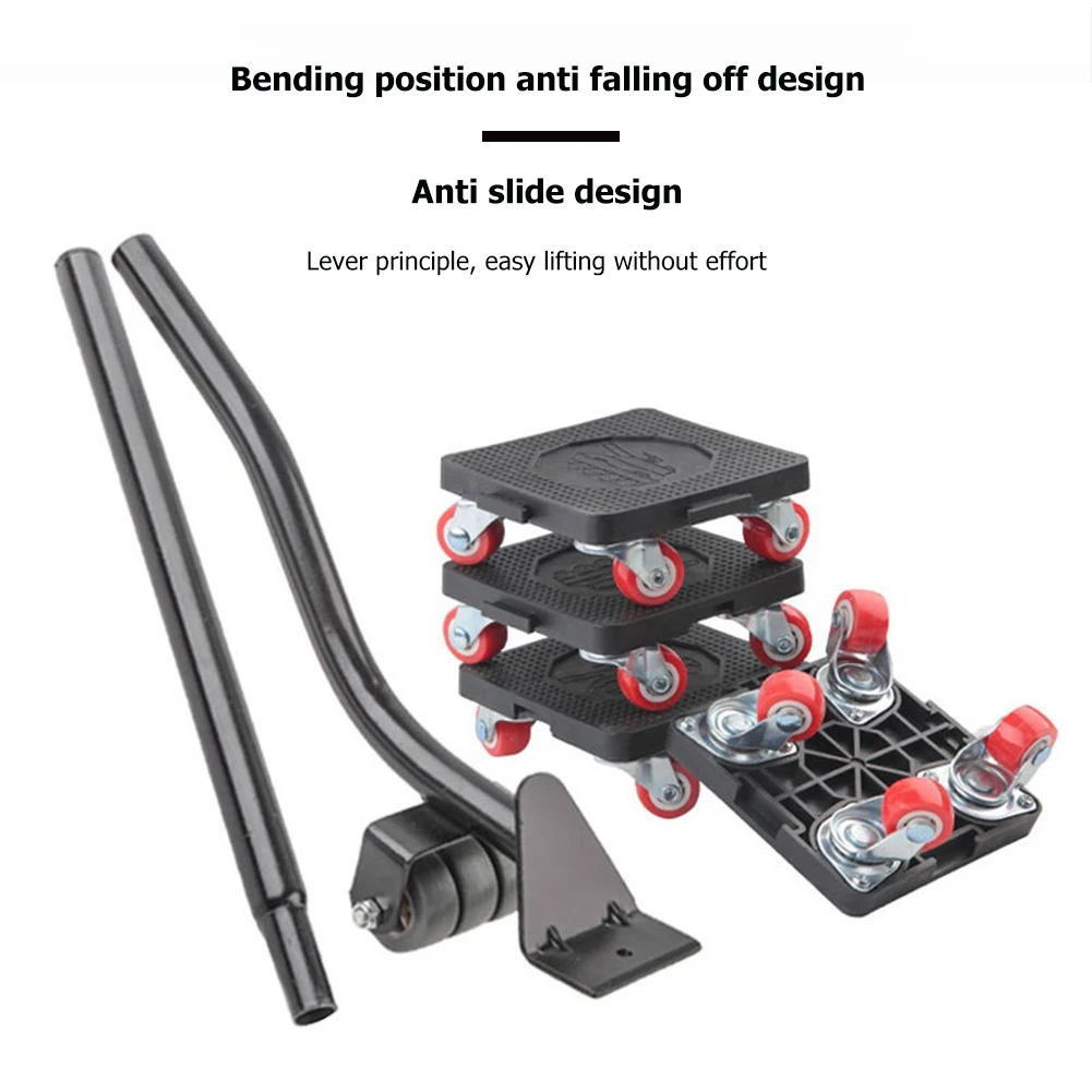 Carrello Mobili Estensibile Per Mobili Pesanti 45-70 Cm Con Rotelle Ruote Freno Sollevatore Carrello Movimentatore Trasporto Mobili Ingombranti 89744117 - Foto 3