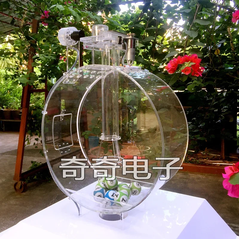 1P350V automatic lottery machine electronic lottery machine 10 balls table tennis ball shaker high definition display screen