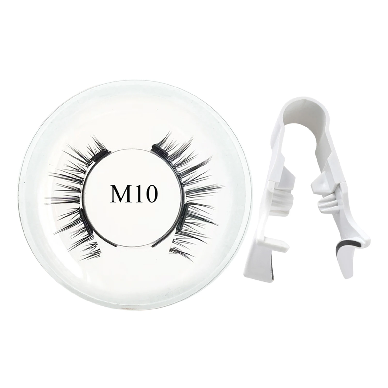 Natural Magnetic Eyelash Handmade 3D Lashes strip False Eyelashes Glue-free Tweezers Set Reusable eyelashes for women Makeups fake eyelashes