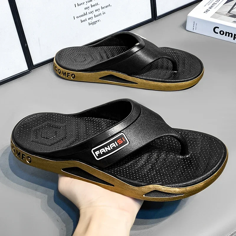 Flip-Flops For Men Breathable Comfortable Beach Sandals for Men Casual Shoes Flip-Flops Fashion Slippers for Outdoors - 6