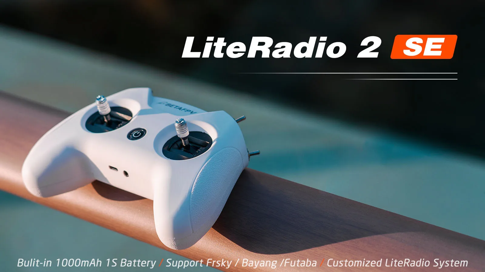 BETA Little White Handle Remote Control FPV Crossover LiteRadio 2 Compatible with Frsky D16 D8 Protocol thumbnail 4