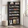 70.8'' 2PCS Shoe Cabinet，9 Tiers 40-45 Pairs Heavy Duty Wood Freestanding Shoe Storage Cabinet，Shoe Cabinet with Open Storage 3