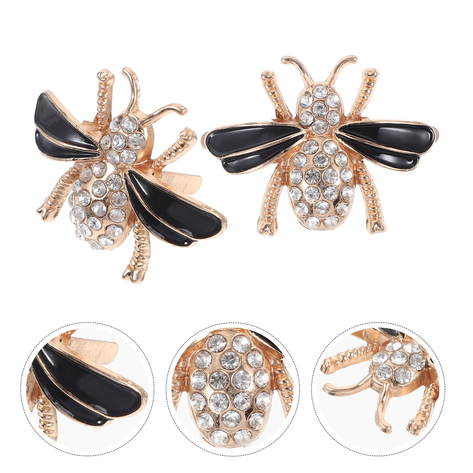 2 Pcs Wedding Shoes Buckle Accessories for Girls Buckles Decor Bag Charms Metal Clips Ornaments 5