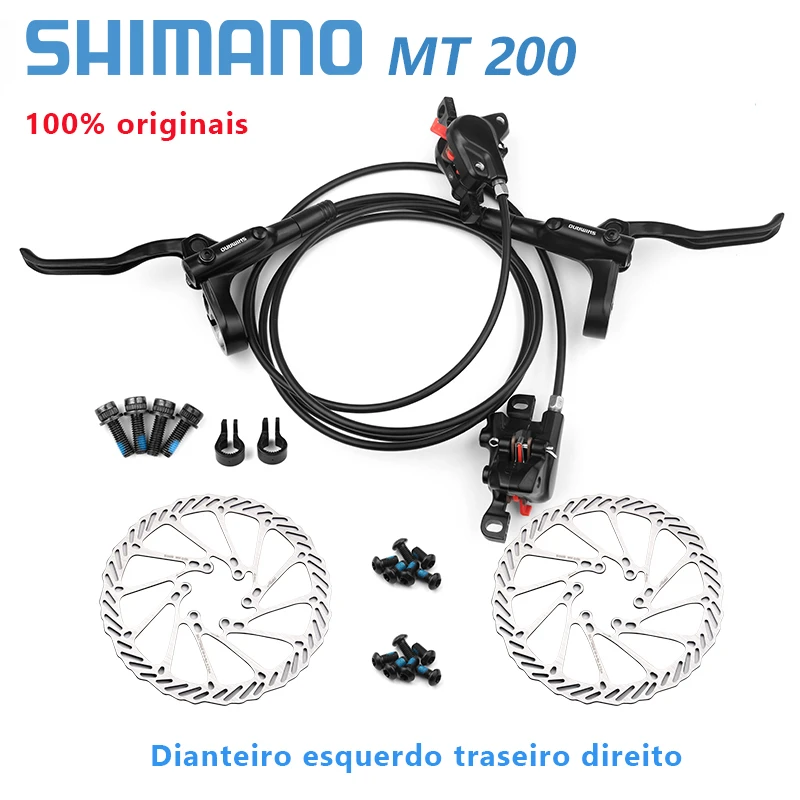 

Гидравлический тормоз Shimano BR BL MT200, передний 800 мм/1400 мм, задний фонарь, в комплекте MT200, рычажный ротор тормоза RT26 G3