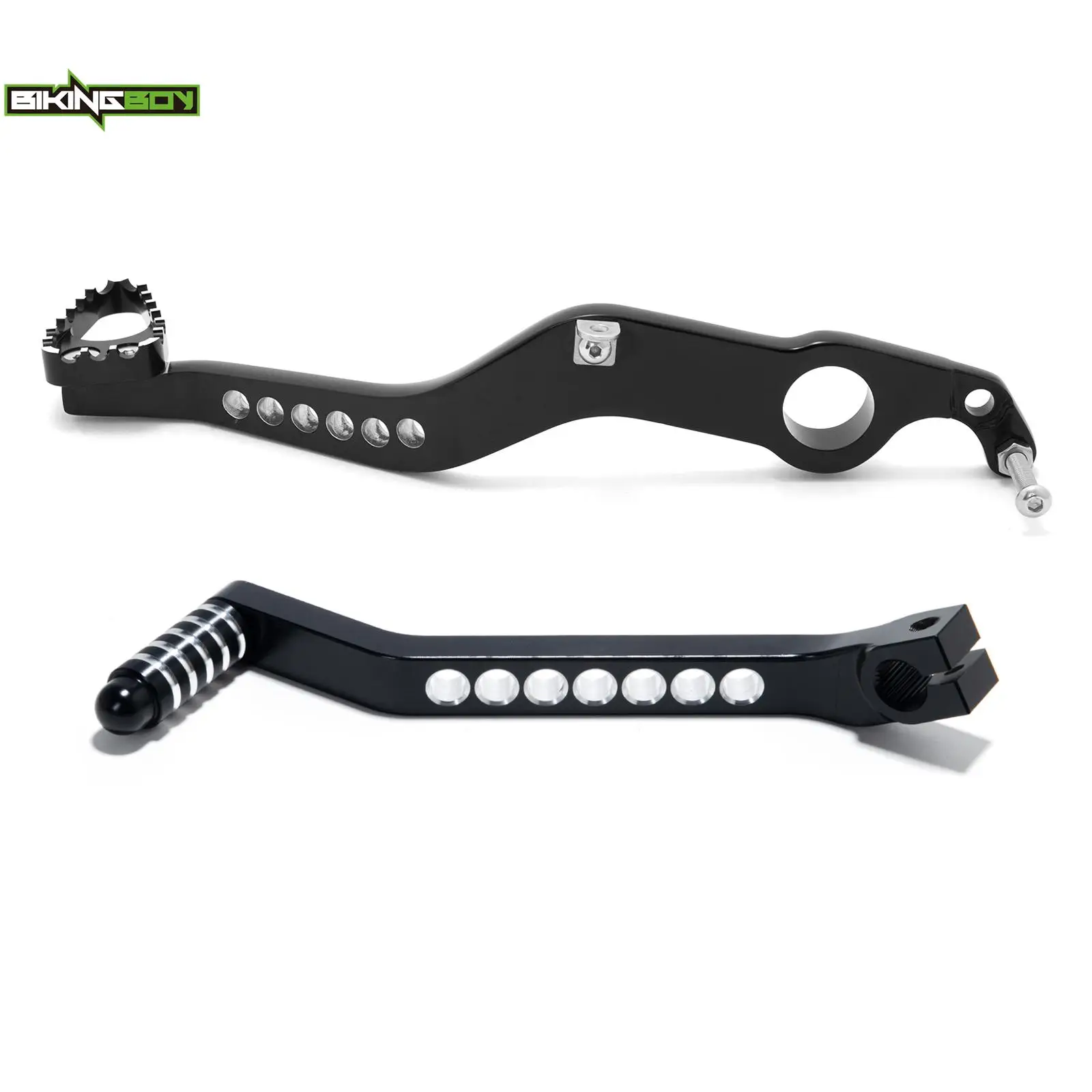 BIKINGBOY Forjado Shifter Tecla Shift Lever Pedal + Pedal do Freio