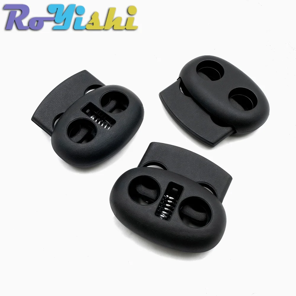 Plastic Cord Lock Stopper Toggle Clip for Drawstring Elastic Lanyard Paracord Rope Garment Bag Accessories