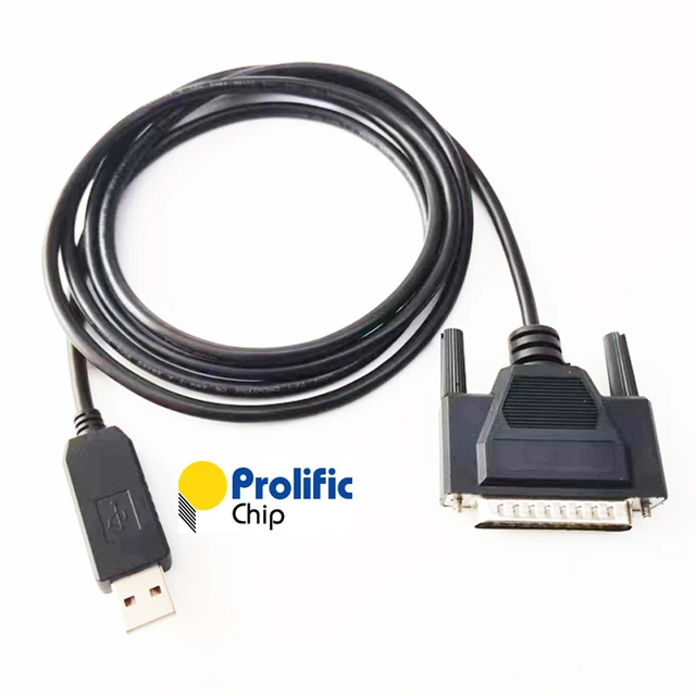 USB To RS232 DB25 Male Serial Cable For Epson Printer