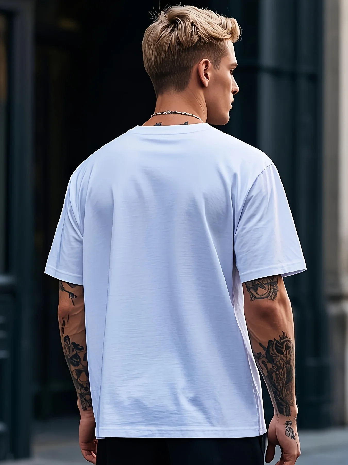 T-shirt d'Été pour Homme en Coton - Style Décontracté et Tendance avec Imprimé Artistique