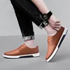 Genuine Leather Mens Designer Business Oxford Shoes Winter Fluffy Flat Shoes Breathable Mens Driving Men's Lace-up Walking Shoes 2