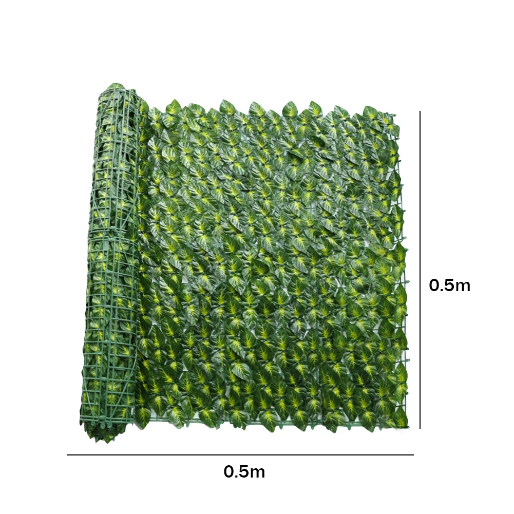 Leaf Fence Panels Plastic Backyard Hedges Fence Wall Screen Stitchable Greenery Eco-friendly Multifunctional Balcony Decorations