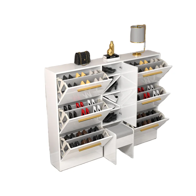 

european style wooden vintage slim shoe rake storage cabinet for living room hotel outdoor shoe cabinet models