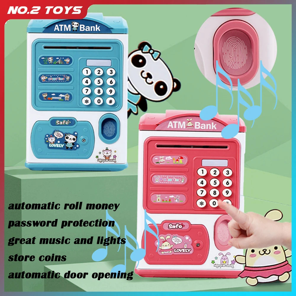 Electronic Cash Box Piggy Bank Children's Password Safe Smart