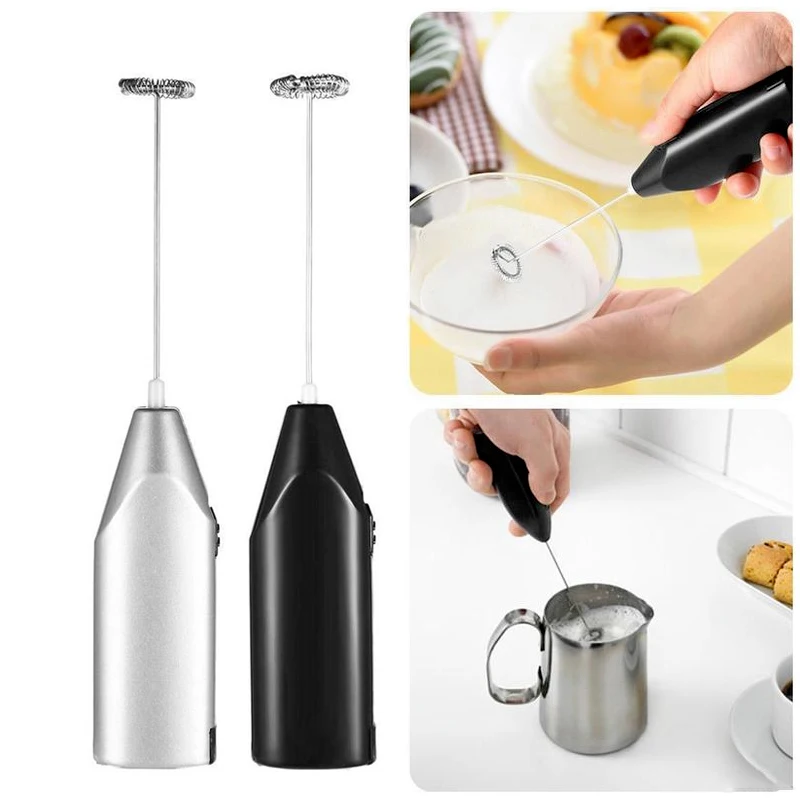 Electric Mini Milk Frother Foamer Coffee Whisk Mixer Blender Handle Wireless Egg Beater Stirrer Cappuccino Maker Milk Frother Egg Beater Electric Milk Frother Cooking Home