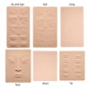 3D Silicone Permanent Makeup Tattoo Training Practice Fake Skin Blank Eye Lips Face For Microblading Tattoo Machine Beginner 1