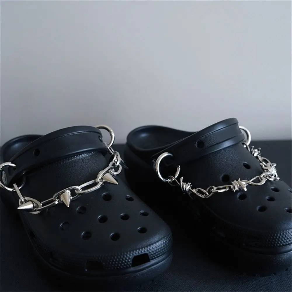 1Pc Fashion Pendant Buckle New Designer For Clog Shoes For Crocs Chain Shoe Charms Decoration Accessories