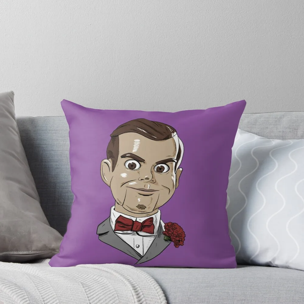 Slappy The Dummy Throw Pillow Decorazione Autunnale Fodera Per Cuscino Ricamata