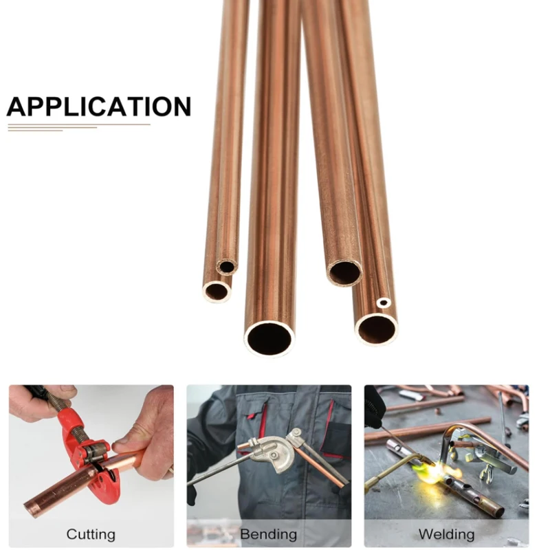 Premium Red Copper Tubing - Various Sizes Available