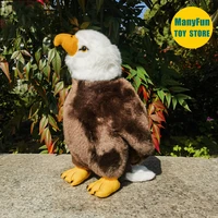 Bald Eagle High Fidelity Eagle Plushie Raptor Falcon Plush Toys Lifelike Animals Simulation Stuffed Doll Kawai Toy Gifts 2