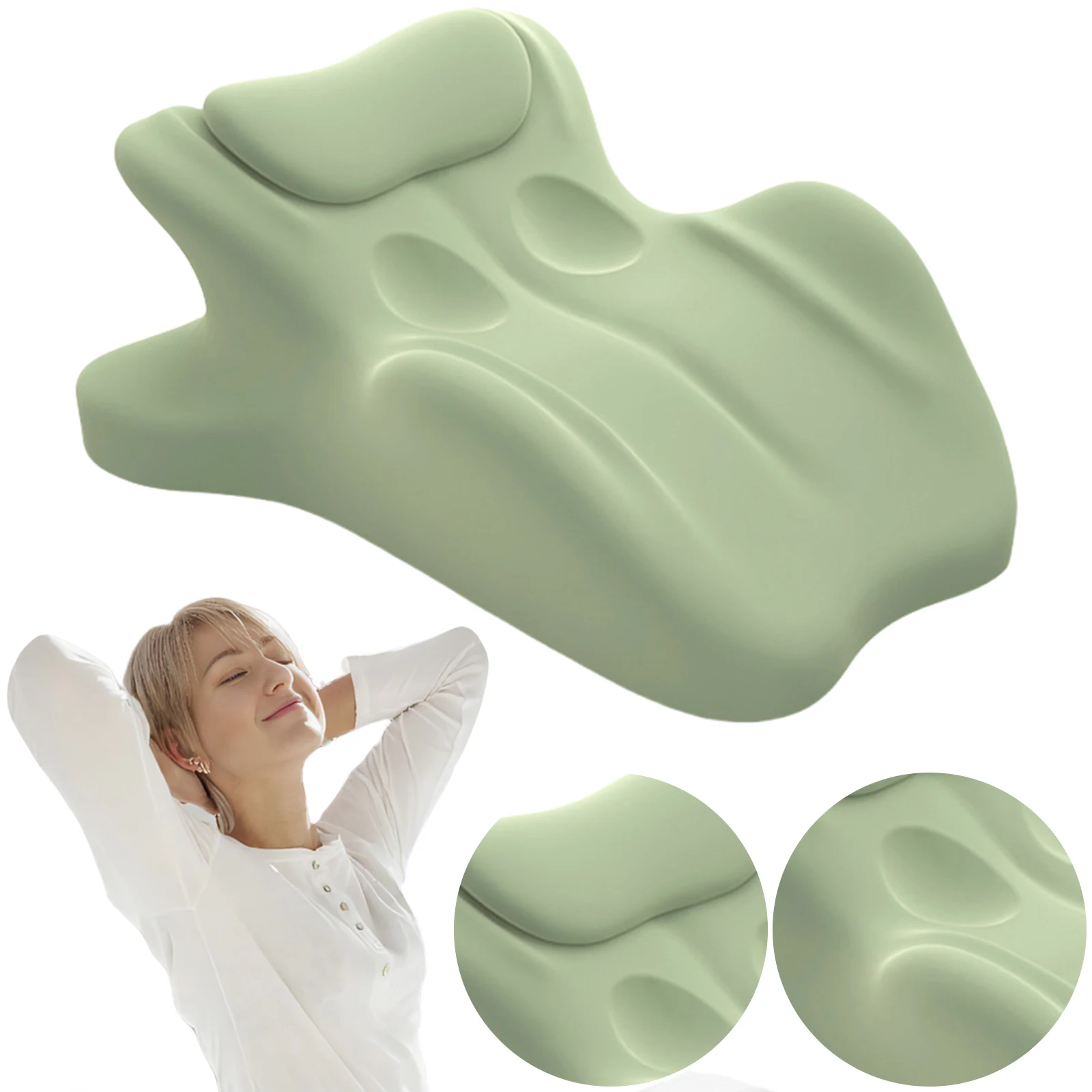 Coussin De Soutien Pour Couples - Oreiller Lombaire Réutilisable Pour Lit, Voyage, Sieste | Confort Ergonomique Homme Femme
