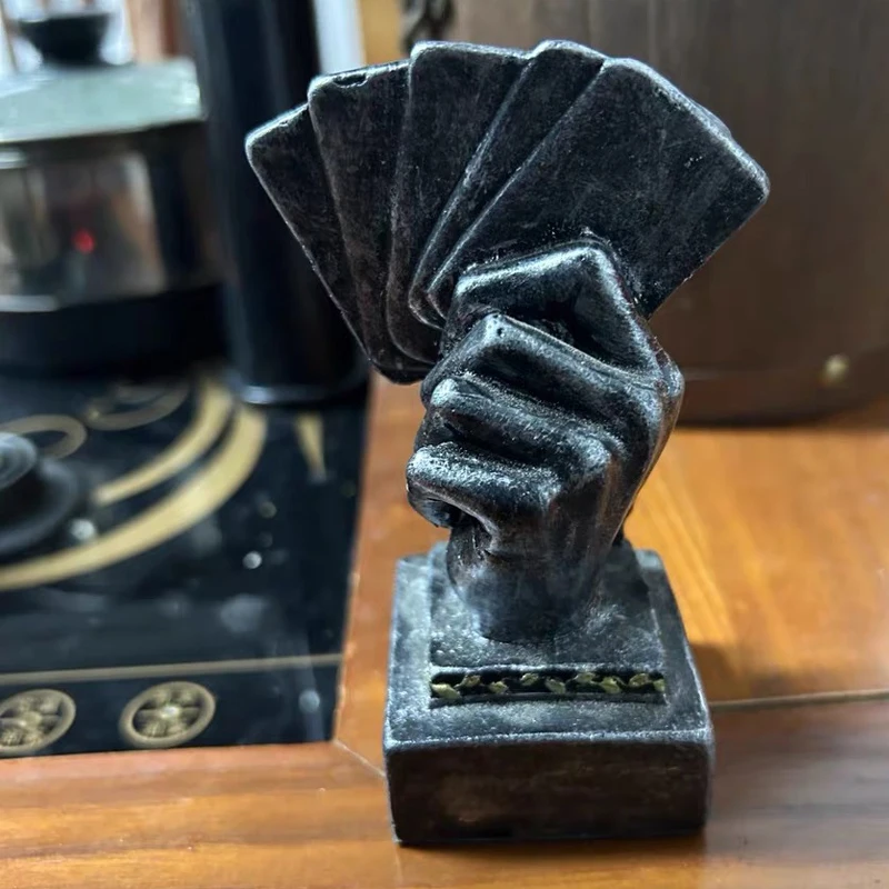 Customized Creative Poker Series Mini Trophy, Competitions Rewards Honors Souvenirs, Home Decorations, Plaque Commemorative, 1Pc