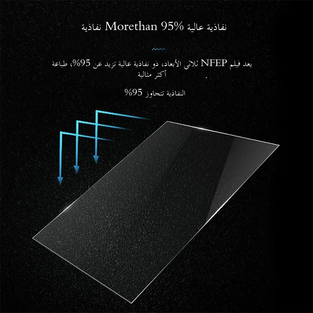 3 قطع فيلم NFEP/PFA مقاس 15 بوصة 450x290x0.127 مم...