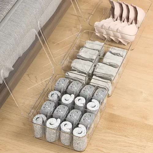 Clothing Storage Box Cabinet Wardrobe Foldable Organizer for Clothes Socks Pants Bedroom Socks Pants Underwear Drawer Organizers - Image 3