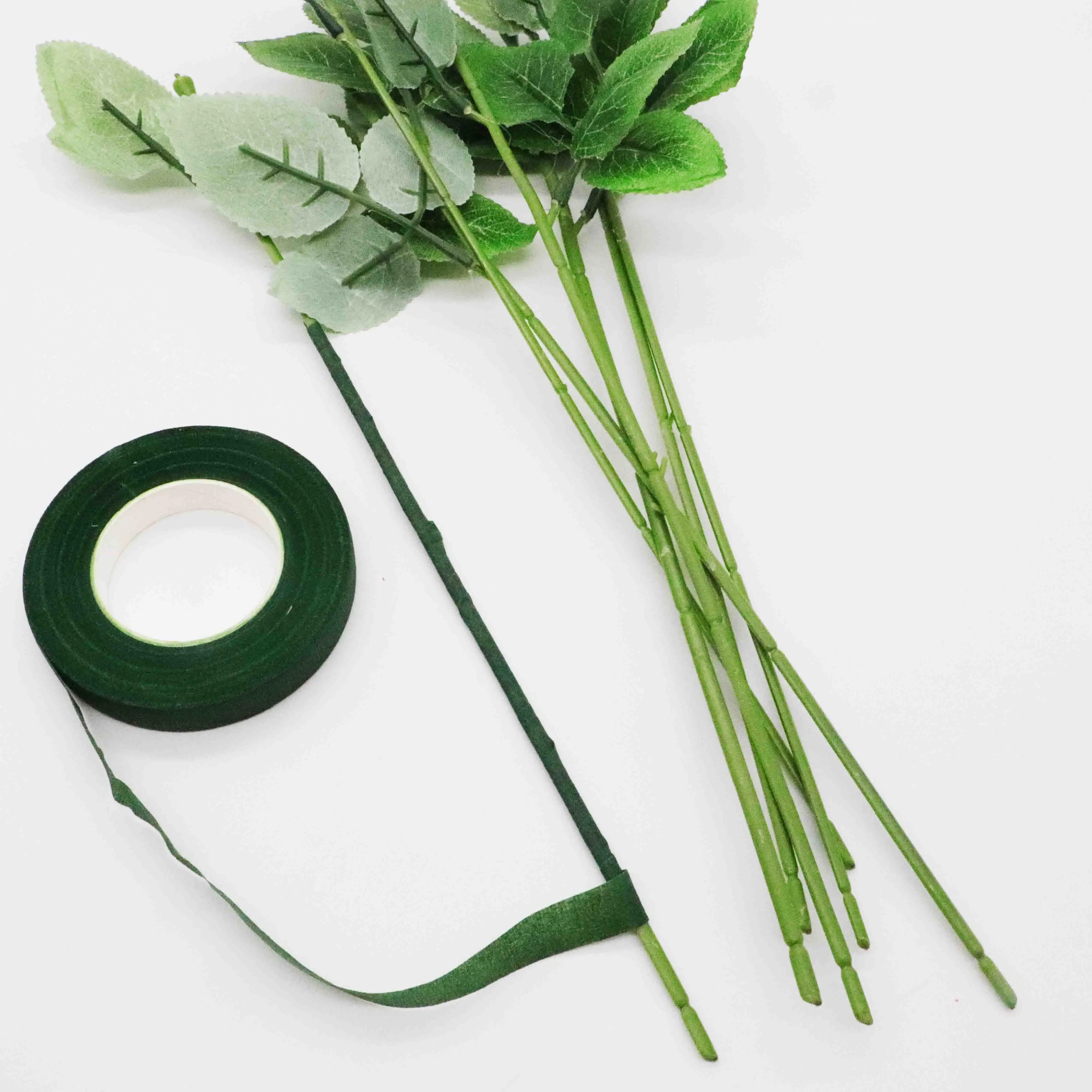 12m Hot Sale Florist Stem Green Color Tape Wire Floral Work