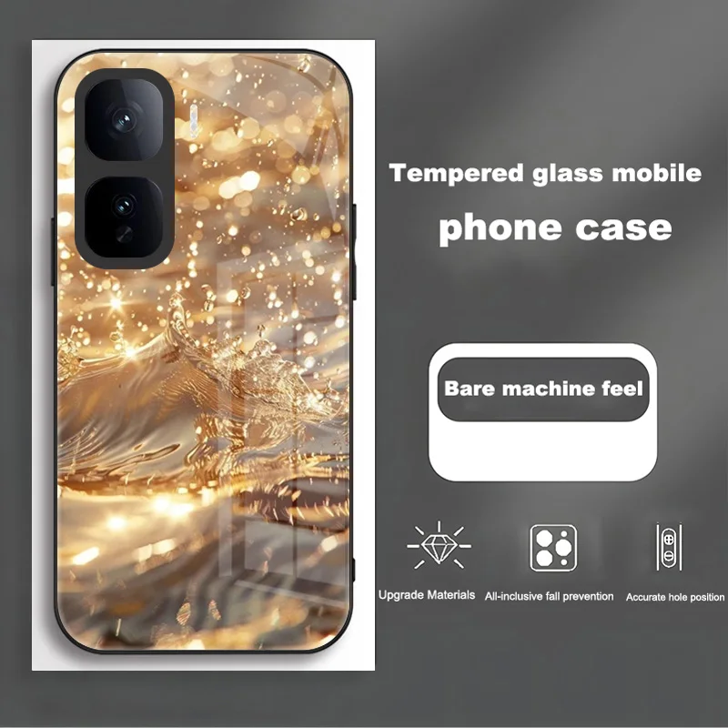 Enhanced Tempered Glass Protective Phone Case and Back Cover