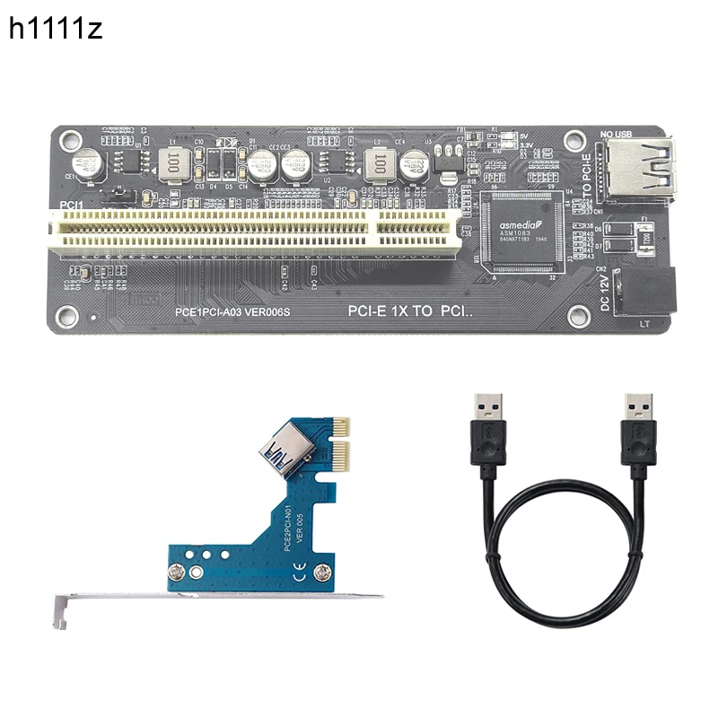 PCI-E-NVME-Mini-PCIE-to-PCI-Riser-Card-Dual-PCI-High-Efficiency-Adapter ...