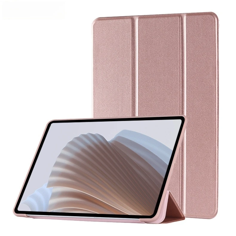 Elegant PU Leather Trifold Magnetic Tablet Case with Smart Stand