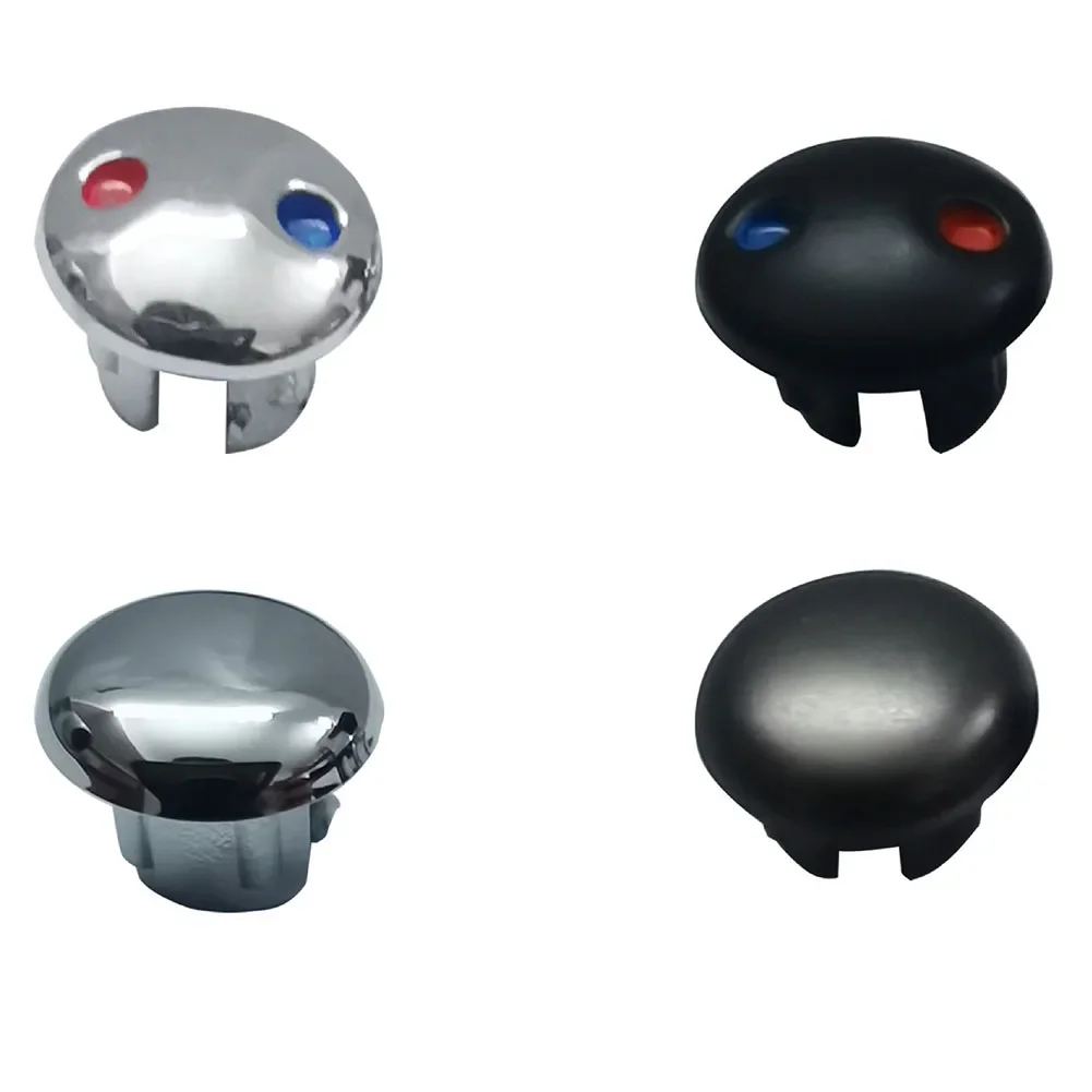 Faucet Handle Hot Cold Water Sign Plastic Label Decoration Cover 10PCS For Holes Bathroom Mixer Tap
