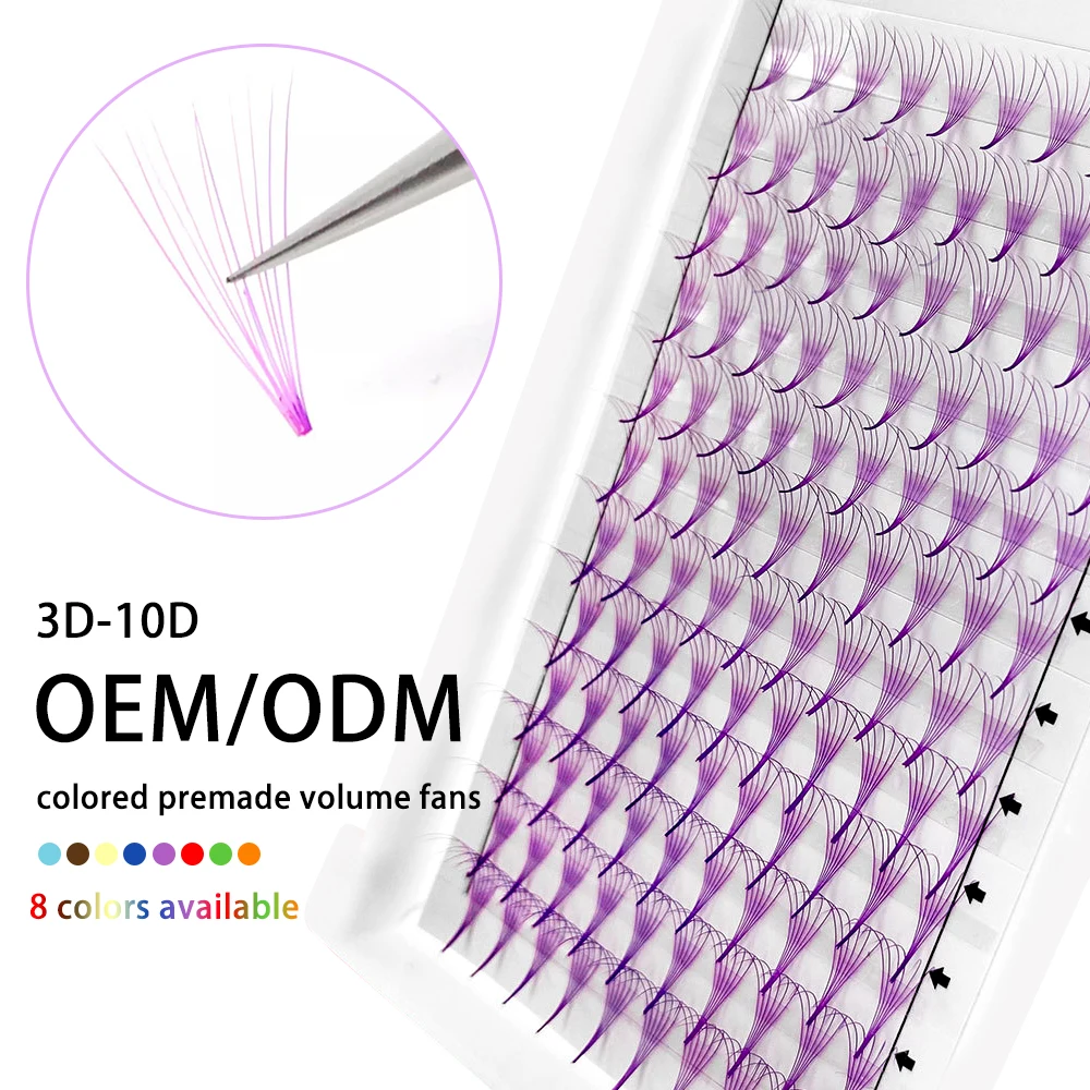Yelix Premade Fan 4D -20D Packaging Custom Lash Boxes Packaging With Logo Personnalised Eyelashes Wholesale Bulk Eyelashes 5