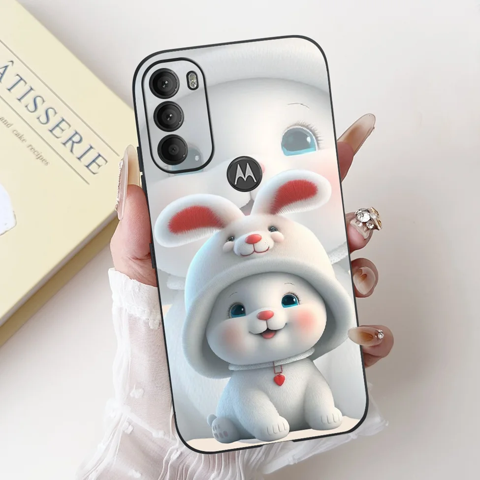 Luxury Cute Cartoon Cat Shockproof Silicone Phone Case - 6.4 Fashionable Back Cover