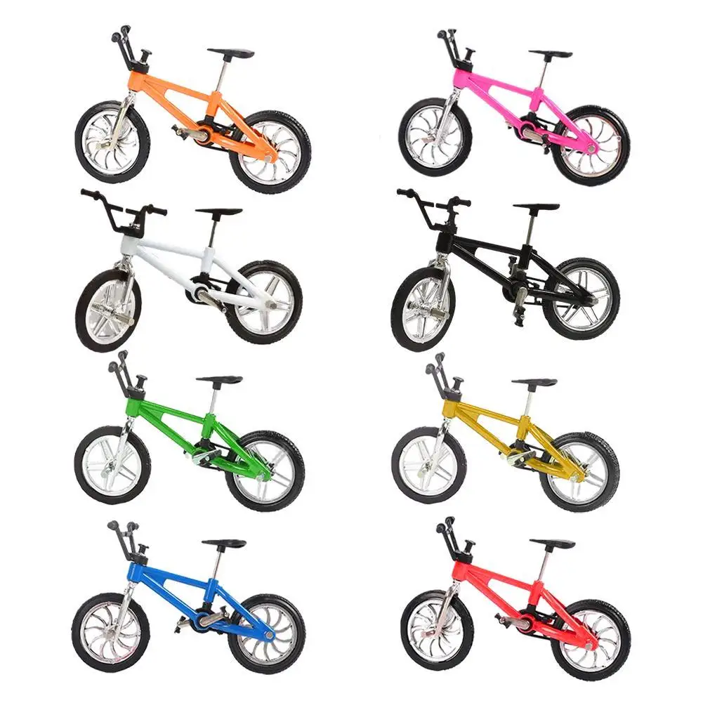 Mini Finger Bike Alloy Assembly Bike Model Toys Fingerboard Bicycle Simulation Toys Mini Portable Bike For Kids gifts