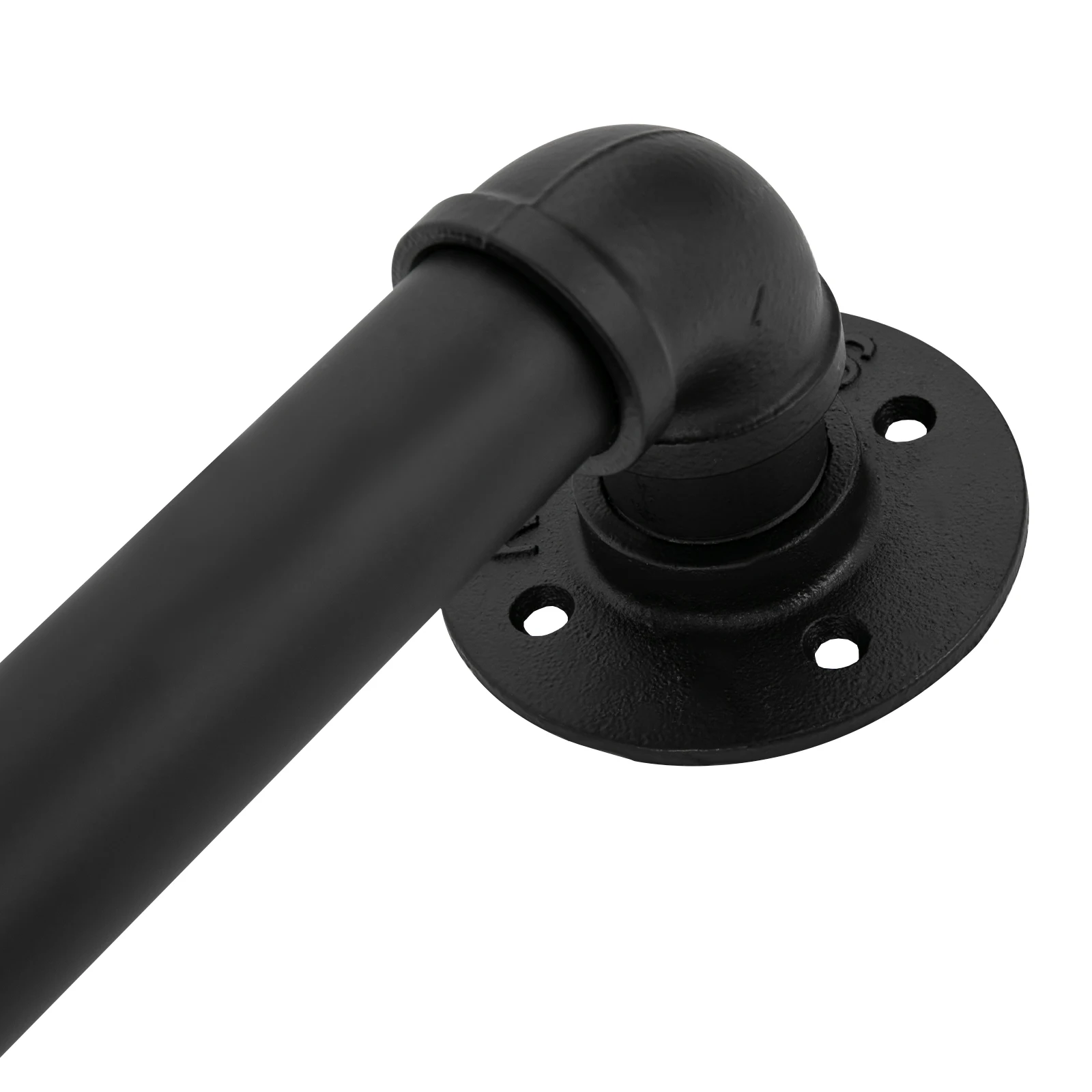 2,74 m Treppengeländer, 3-teiliges Treppengeländer aus Metall, wandmontierte Treppen-Sicherheitshilfe für Treppen, Dachböden, Villen – Detail 7