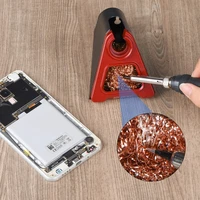 JCD Electric Soldering Iron Stand Holder with Welding Cleaning Copper Ball High Temperature Quality Safety Aluminum Alloy 1