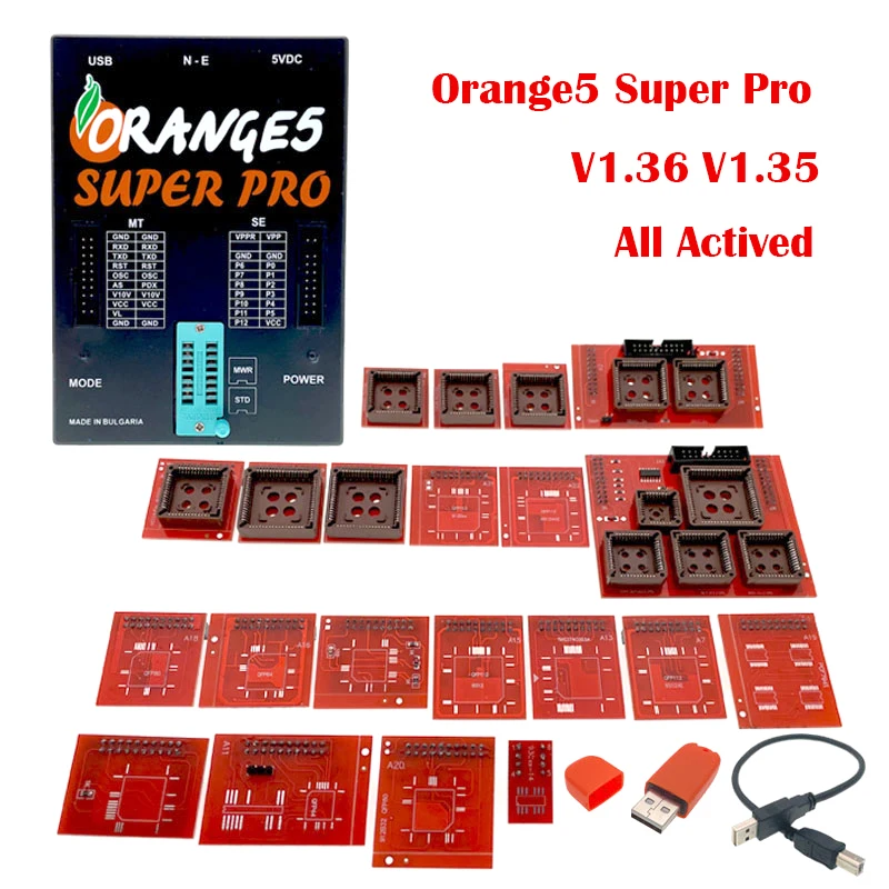 Full Activation V1.35 V1.36 Orange5 Orange 5 Super Programming With Full Adapter ECU Programmer Tool Add Many New Licenses