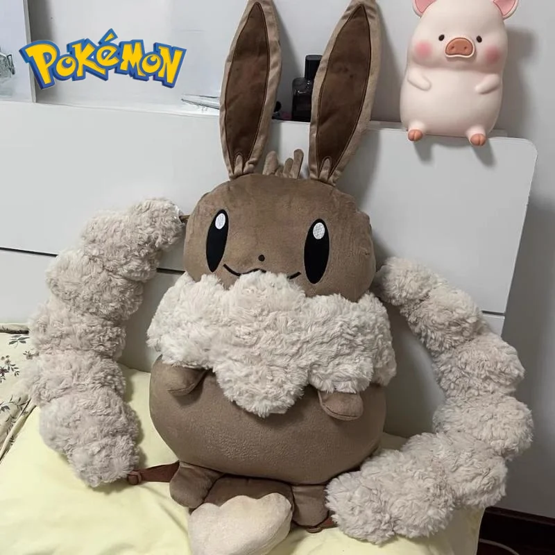 

Anime Pokemon Eevee Backpack Penny Plushie Animals Cute Large Capacity Plush Kawaii Peripheral Cosplay Doll Plush Toys Kid Gift