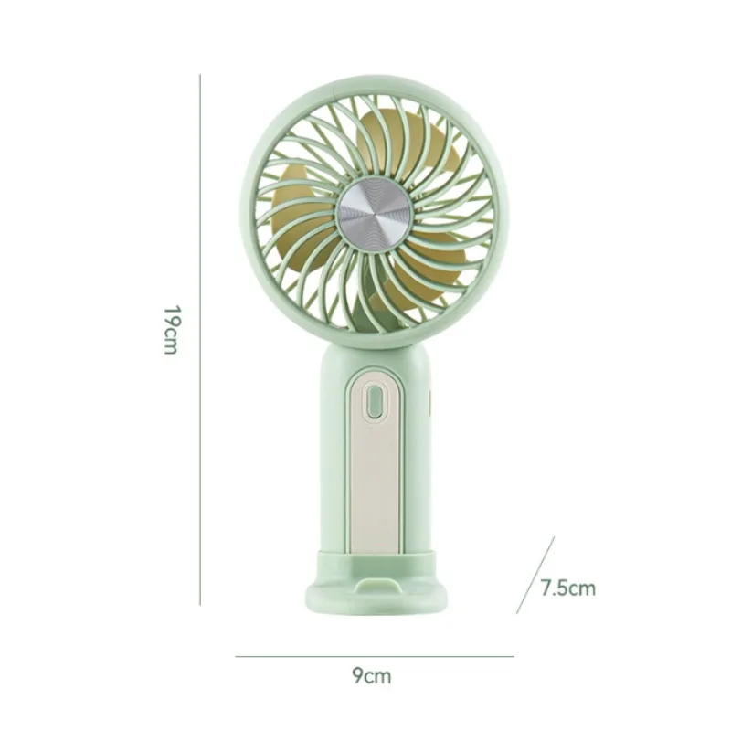 Portable USB Rechargeable Handheld Fan with Phone Holder Functionality - Compact and Multifunctional Summer Gift