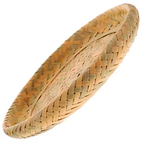 Fruit Bamboo Bread Basket Bohemian Decor Serving Food Plate Tabletop Storage Dessert Tray 1