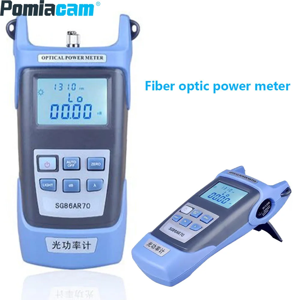 Fiber Optic Power Meter Equipment Wavelength 800-1700nm Fiber Optic Test Tool Handheld Fiber Optic Power Meter huazheng transformer winding resistance test equipment ohmmeter winding resistance meter transformer dc resistance test