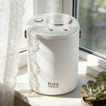 2026 New Mini USB Air Humidifier Large Capacity Ultra Quiet For Baby Bedroom Mist Maker Air Purifier Constant Humidity Portable 1